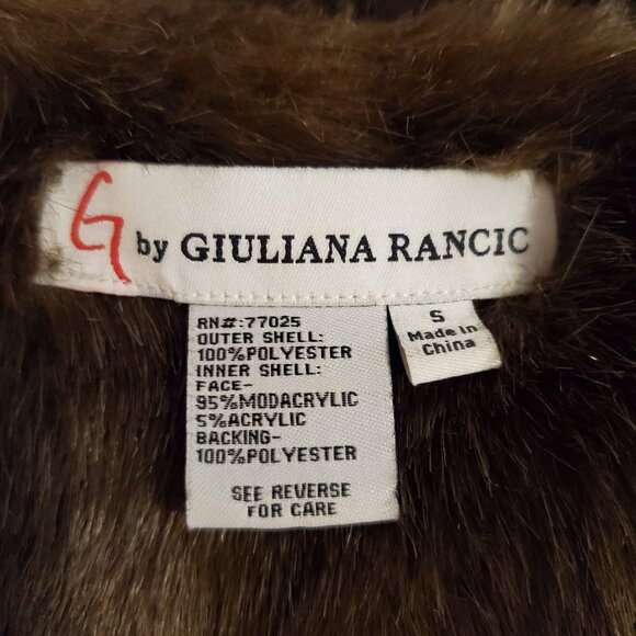 NWOT G by Guilana Rancic SMALL Faux Fur & Faux Suede Reversible Vest - Picture 5 of 7